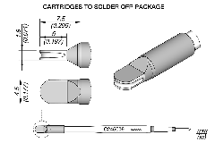 JBC C245009 Tip Cartridge To Solder SMT IC 4.5x1.8mm
