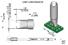 JBC C245016 Tip Cartridge Chip 1.9mm