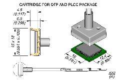 JBC C245228 Tip Cartridge QFP & PLCC 12.4x15.0mm 