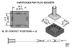 JBC C245248 Tip Cartridge For PLCC sockets 11.9x14.5mm 