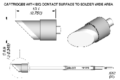 JBC C245301 Tip Cartridge Bevel 8.8mm 
