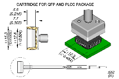 JBC C245351 Cartridge QFP 12.3 x 12.3mm