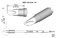 JBC C245938 Tip Cartridge Mini Spoon 3.8mm 