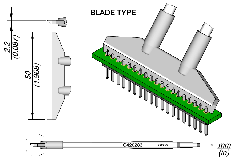 JBC C420283 Blade Cartridge 50mm (each but pair required)