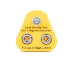 ESD Earth Bonding Plug  2 x 10mm Studs, 1 x M5 post, 1 Meg-ohm Resistor