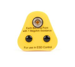 ESD Earth Bonding Plug 1 x 10mm Stud, 1 Meg-ohm Resistor