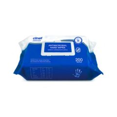 Clinell Antimicrobial Hand Wipes - Pack of 200