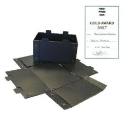 Corriplast Low density black conductive foam pad 355x255x10mm for Tote Boxes 400x300mm
