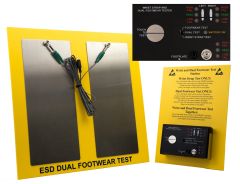 Dual Footwear & Wrist Strap ESD Test Station