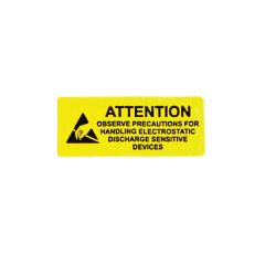 ESD Warning Label -  Protection hand logo 10x25mm 1000 per roll