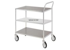 ESD transport trolley for 3 shelves, max. 150 kg