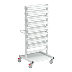 ESD stacking bin trolley