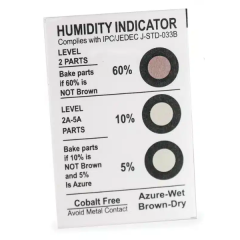 Humidity indicator cards - Cobalt Dichloride Free - 3 spots
