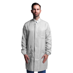ESD cleanroom lab coat white