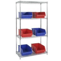 ESD Rack 3 wire shelves 854x915x610mm (hwd)