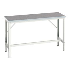 Bott Verso Adjustable Height Framework Bench - With Lino Worktop - 1500 x 600 (W x D mm)