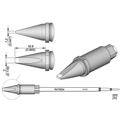 JBC R470034 Chisel Cartridge 3 x 1.2