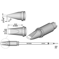 JBC R470035 Chisel Cartridge 6 x 2