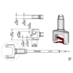 JBC R470049 Faston Terminal Cartridge 28.4mm