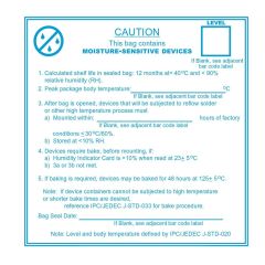 Moisture Sensitive Device Label - Blue 100x100mm