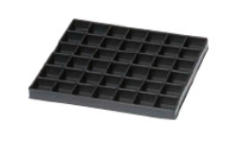 Compartmented Box Tray | 42 Compartments 34x36mm