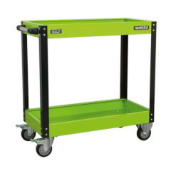 green 2 level trolley