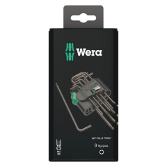 Wera 967/9 TX 1 SB L-key set, BlackLaser, 9 Pieces