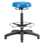 Industrial/Lab Vinyl High Stool With Footring