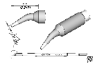 JBC C210014 Tip Cartridge Bent 0.5mm 
