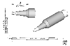 JBC C210021 Tip Cartridge Chisel 0.6 x 0.3mm 