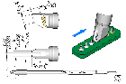 JBC C245654 Tip Cartridge Drag 0.75 mm