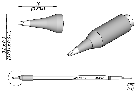 JBC C245673 Tip Cartridge Chisel 0.8 x 0.3mm
