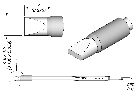 JBC C245808 Tip Cartridge Chisel 5 x 1.5mm, 20mm Longer