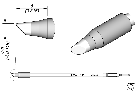 JBC C245812 Tip Cartridge Bevel 3mm, 20mm Longer