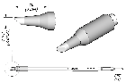 JBC C245845 Tip Cartridge Bevel 2.2mm, 20mm Longer