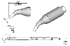 JBC C245904 Tip Cartridge Conical Bent 1mm