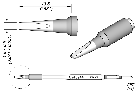 JBC C245944 Tip Cartridge Chisel 1.8 x 0.8mm