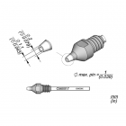 JBC C560017 Through-hole Desoldering Tip Ø 1.1