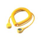 ESD Anti Static Coil Cord Stud To Stud 1.8m Yellow