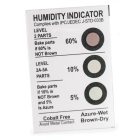Humidity indicator cards - Cobalt Dichloride Free - 3 spots