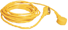 ESD Anti Static Cord stud to stud 2m straight, yellow