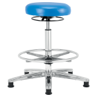 Cleanroom Vinyl High Stool With Footring