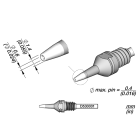 JBC D530001 Desoldering Cartridge Ø 0.6 HT S1