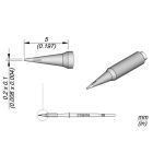 JBC C105116 Tip Cartridge Chisel 0.2 x 0.1mm