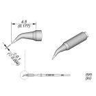 JBC C105118 Tip Cartridge Conical Bent Ø 0.1mm