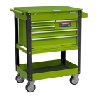 green heavy duty trolley