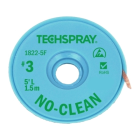 Techspray 1822-10F No Clean Wick Rosin Free Desoldering Braid - Green 3.0m x 1.9mm