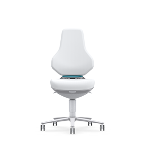 Low chair with casters - Cleanroom TEXON