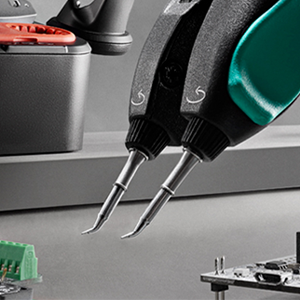 Battery powered tweezers for rework