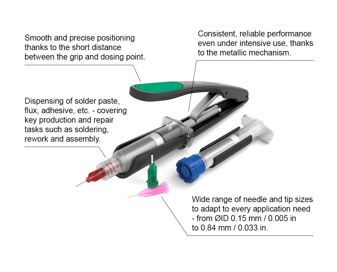 Key features of the new DMP-C solder paste dispenser